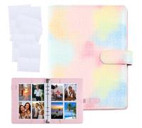 Photocard Binder, Kpop Binder A5 Kpop Photocard Holder, 120 tasche Kpop Binder 4 tasche 30 pagine, album fotografico 6 album ad anelli in pelle PU per raccolta di foto