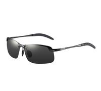 Photochrome Sonnenbrille - Farbwechselnde Brille, UV400 Schutz, Gläser, Outdoor Sport Sonnenbrille | Per uomo Autofahren Wandern Radfahren Golf Freizeit Abenteuer Reise Ausrüstung, Nero