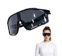 Photocromic Cycling Glasses, Adaptive UV Protection Eyewear, 140 mm Lens Frame with Light Adjusting, Anti Glare Policarbonato Lenses Sports Shades with Modern Design, Outdoor Gear for Riding Hiking
