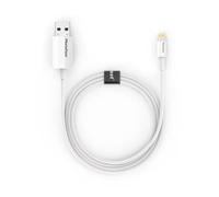 Nilox PhotoFast PBCU332GB Cavo Backup con Memoria Flash Trasferimento Dati Inclusa da 32 GB, USB 3.0, Cavo Lighting per iPhone, Smartphone e Dispositivi iOS, Mac e PC, Lunghezza 100 cm