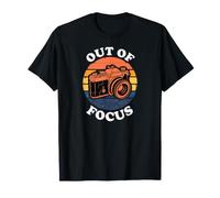 Photographer Retro Camera out of Focus Sunset Design Maglietta