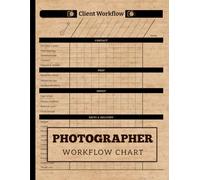 Photographer Workflow Chart: Photo Planning Organization Checklist, Organize Your Schedule & Keep Track of All Those New Photography Sessions
