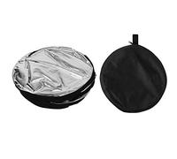 Photography Riflector Light Reflector Reflector Photo Riflettore 2-in 1 Design Pieghevole in Oro D'argento con Borsa da Trasporto per la Fotografia in Studio All'aperto (7 in 1)