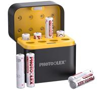 PHOTOOLEX Batterie AAA ricaricabili litio 8 pezzi con caricabatterie, 1300mWh Pile Ricaricabili litio Triple A e 1,5V uscita a tensione costante, batteria AAA a bassa autoscarica,1600 Cicli