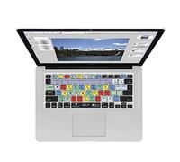 Photoshop Keyboard Cover - Photoshop Keyboard Cover (layout tedesco - visualizzazione dei principali shortcuts - qualità e velocità ininterrotte dei suggerimenti) per MacBook Air 12 e Pro 2008, nero