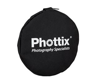 Phottix - Riflettore 5 in 1, 120 cm, con manici, qualità premium