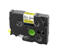 PHOVYAFI 10 pezzi 12 mm di nastro laminata compatibile con etichette per i modelli 231 131 335 431 531 631 731 831 931 M31(Black on Yellow)