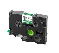 PHOVYAFI 10 pezzi 12 mm di nastro laminata compatibile con etichette per i modelli 231 131 335 431 531 631 731 831 931 M31(White on Green)
