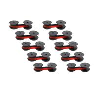 PHOVYAFI 10 pezzi compatibili compatibili con un nastro di carbonio da macchina da scrivere nera per registrazione di cassa e cartuccia di inchiostro calcolatrice.(Black Red 10pcs)