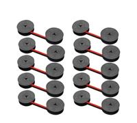 PHOVYAFI 10pcs/20pcs Compatible GR1 Nastro da scrivere per il nastro da scrivere per vari macchiettanti(Red Black 10pcs)