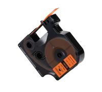 PHOVYAFI 12 mm nastro per etichetta a colori assortito compatibile con 18432 18444 1805243 18435 18438 18441 1805435 per 4200 5200(Black on Orange)