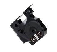 PHOVYAFI 12 mm nastro per etichetta a colori assortito compatibile con 18432 18444 1805243 18435 18438 18441 1805435 per 4200 5200(White on Black)