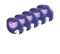 PHOVYAFI 12mm 5pk Multicolor Plastic Etichetta di carta etichetta 4M Compatibile con etichetta LT100H LT-100T FITS 91200 91201 Modello(Plastic clear)