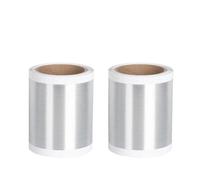 PHOVYAFI 2 rotoli etichetta colore compatibile con max cpm-100g3c cpm-100hg3c cpm-100hg5 100g5 cpm-100hg5c etichetta(Silver)