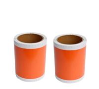 PHOVYAFI 2 rulli etichetta colore compatibile con SL-S112N S118N S101T per Max CPM-100G3C 100HG3C 100HG5 Etichetta stampante(Orange)