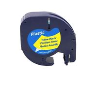 PHOVYAFI 20pcs 12mmx4m etichetta nastro compatibile con modelli di plastica LT-100H LT-100T 91331 91201 12267 18769 18771(20PCSBlack on Yellow)