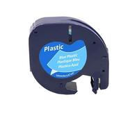 PHOVYAFI 20pcs 12mmx4m etichetta nastro compatibile con modelli di plastica LT-100H LT-100T 91331 91201 12267 18769 18771(20PCS Black on Blue)