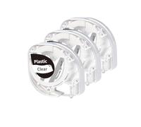 PHOVYAFI 3pcs 12mmx4m Etichetta impermeabile per macchine per l'etichettatura compatibile con LT 100H Labeller e P12 Pro(Black on Clear)