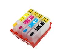 PHOVYAFI 4pc Set di cartucce a inchiostro ricaricabili con chip compatibile con OfficeJet 8012 8014 8015 8017 8022 8023 8024 8025 8026 8028 8035