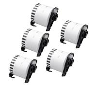 PHOVYAFI 5 Rolls Etichetta termica compatibile per QL-1100 1050N 720NW 800 810W 820NWB 1115NWB(DK-11247)