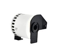 PHOVYAFI 62 mm continue x 30,48 m DK-4205 etichette di carta termica compatibili con stampanti per etichette QL 1-4 rotoli DK-44205 White paper(1 roll)