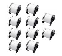 PHOVYAFI 62 mm x 30,48 m rotolo di carta termica DK-2205 5/10 per compatibile con QL-500 500A 550 560 700 570VM 800N 600TD etichette(10 Rolls)
