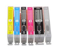 PHOVYAFI 6pcs cartucce di inchiostro ricaricabili con chip di ripristino automatico compatibili con PGI 670 PGI670 per MG7760 MG7765 MG7766 TS9060