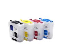 PHOVYAFI 82 Cartuccia a inchiostro RITILABILE set 4 colori compatibile con designjet 500 500ps 800 800ps stampanti per ripristinare automaticamente 10pcs 10pcs