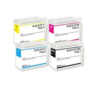 PHOVYAFI Cartucce di inchiostro SJIC41P compatibili Set per la stampante con etichetta opaca a getto d'inchiostro CW-C4000 CHICO-C4000 Incluso SJIC41P-MK SJIC41P-C SJIC41P-M SJIC41P-Y(1Set 4Colors)