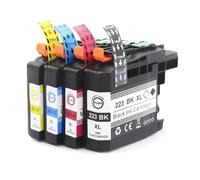 PHOVYAFI Cartuccia a colori LC223 LC221 223 compatibile con chip per MFC-J4420DW J4620DW J4625DW J480DW J680DW J880DW Printers(1Set 4Color)