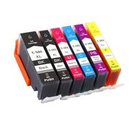 PHOVYAFI Cartuccia a inchiostro a getto d'inchiostro compatibile con PGI-580 CLI-581 per TS8250 TS705 TR7550 TS9550 TS9551C TS8350 TS705(6Color)