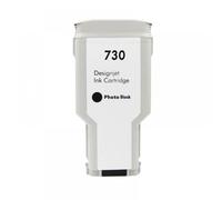 PHOVYAFI Cartuccia a inchiostro compatibile da 300 ml per designJet T1600/1700/2600 Modello della stampante 730(PBK)