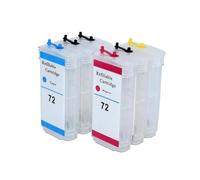 PHOVYAFI Cartuccia a inchiostro di ricarica compatibile per 72 per plotter DesignJet T610 T620 T770 T2300