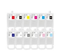 PHOVYAFI Cartuccia a inchiostro ricaricabile Compatibile con Pro-2100 Pro-24000 Pro-4000 Pro-4000s Pro-6000 Pro-6100 12 set di colori con chip PFI-1700 PFI1700(Matte Black)