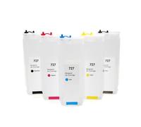 PHOVYAFI Cartuccia a inchiostro ricaricabile da 280 ml senza chip compatibile con 727 per designJet T920 T2500 T930 T1530 T2530 T1500 Stampanti vuote