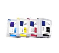 PHOVYAFI Cartuccia a inchiostro ricaricabile Impostare 4 colori per 82 11 con chip di ripristino automatico con DesignJet 111 Stampante Fornitura a inchiostro Compatibile Compatibile