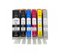 PHOVYAFI Cartuccia di inchiostro CLI-551 PGI-550 compatibile per stampanti IP7250 IX6850 MG5550 MG5650 MG6450 MG6650 MX725 MX925(6PCS)