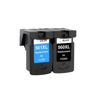PHOVYAFI Cartuccia di inchiostro compatibile PG-560 CL-561 per TS5320 TS5350 TS5351 TS5352 TS5353 TS7450 TS7451(1 set)