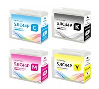 PHOVYAFI Cartuccia di inchiostro compatibile SJIC44P per etichetta a colori CW-C4030 Stampante T52Q1 T52Q2 T52Q3 T52Q4(4PCS-BK C M Y)