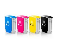 PHOVYAFI Cartuccia di inchiostro di sostituzione compatibile per designjet 500 500ps 800 800ps 815mfp 820mfp stampanti 10 pacchetto(4PCS)