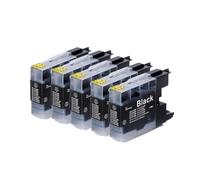 PHOVYAFI Cartuccia di inchiostro nero compatibile da 5 pezzi per LC12 LC40 LC1220 LC1240 funziona con modelli di stampante MFC-J6910CDW J6710CDW J840N