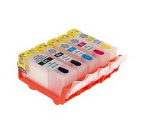 PHOVYAFI Cartuccia di inchiostro ricaricabile CLI-221 PGI-220 compatibile per MP550 MP560 MP620 MP620B MP630 MP640 MP640R MP980 MP990 IP3600 IP4600 Printers(5PCS)