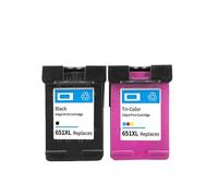 PHOVYAFI Cartuccia di inchiostro ricaricabile compatibile per 651 e 651xl per OfficeJet 202 202C 252 252C e Deskjet Ink Advantage 5575 5645 Stampanti(1set HP651XL)