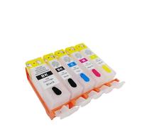 PHOVYAFI Cartuccia di inchiostro ricaricabile compatibile PGI-125 CLI-126 per MG5210 MG5310 MG6110 MG6210 IP4810 IP4910 IX6510(Empty-5pcs)