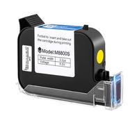 PHOVYAFI Cartuccia per inchiostro per stampante a getto d'inchiostro da 12,7 mm Green blu giallo rosso bianco compatibile per uso generale(Yellow)