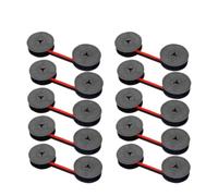 PHOVYAFI Compatibile 10pcs/20pcs GR1 Nastro da scrivere GR-1 Din2103 1/2 pollice per Olympia Universal Black Red Printing(Red Black 10pcs)