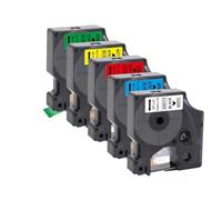 PHOVYAFI Compatibile 45013 d1 12mm nastro per etichetta 160 280 stampante nero su 5pc bianchi 10pcs 45010 45016 45018(5PK 5Mixed Colors)