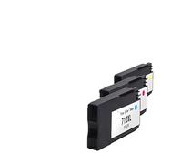 PHOVYAFI Confezione da 3 cartucce d'inchiostro TCT 712XL CMY HY compatibili con le stampanti DesignJet T650 e T630