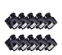 PHOVYAFI Controllo da 10 pacchetto da 24 mm compatibile con etichette D1 e etichetta 400 450(Black on White)