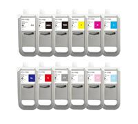 PHOVYAFI DAT PFI1700 PFI-1700 Cartuccia a inchiostro Compatibile con Pro 2000 4000 4000S 6000 6000S Pro 2100 4100 6100 con serbatoio a inchiostro di pigmento(MBK)